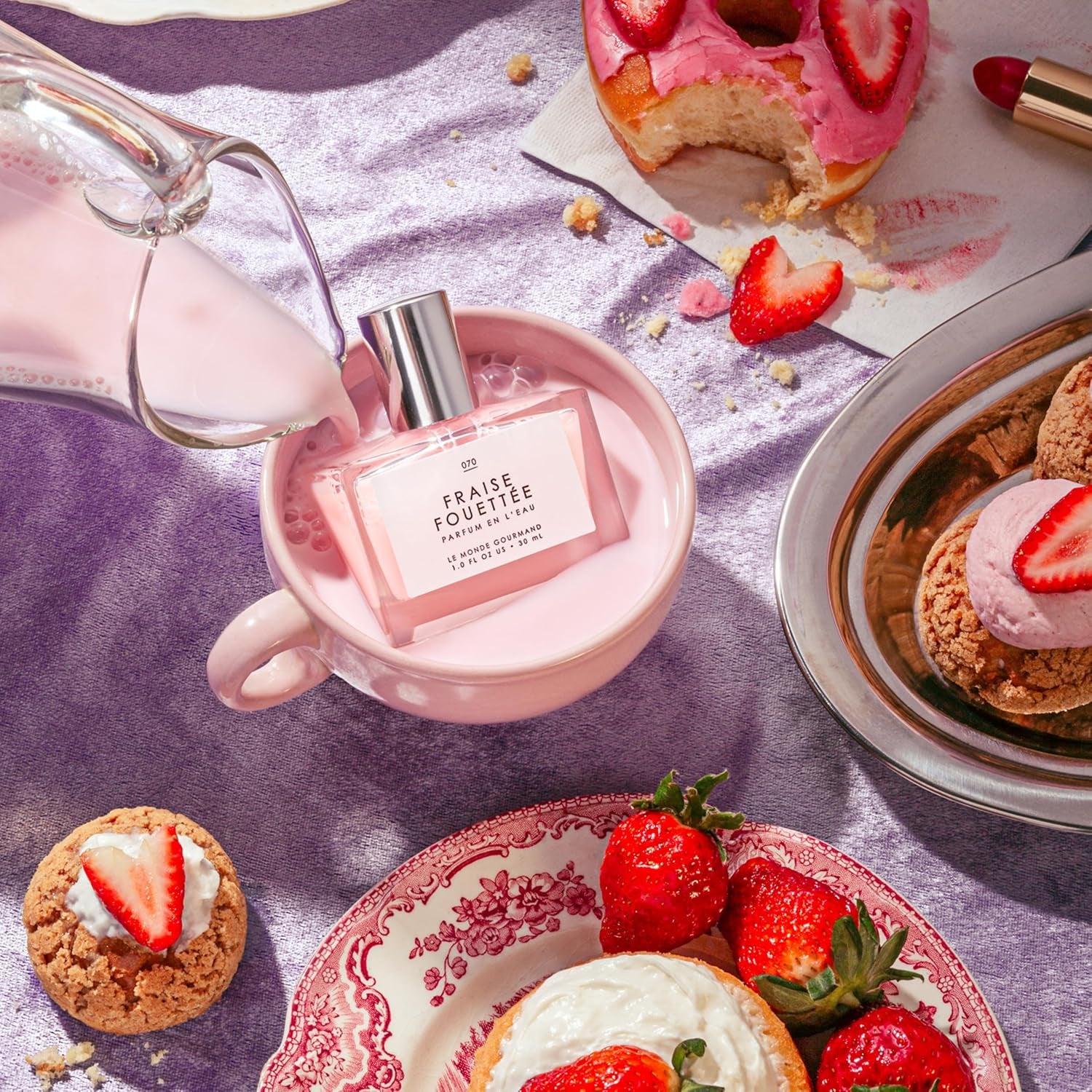 Fraise Fouettée Eau de Parfum |1 Fl Oz Vanilla, Strawberry & Sugar Scented Perfume