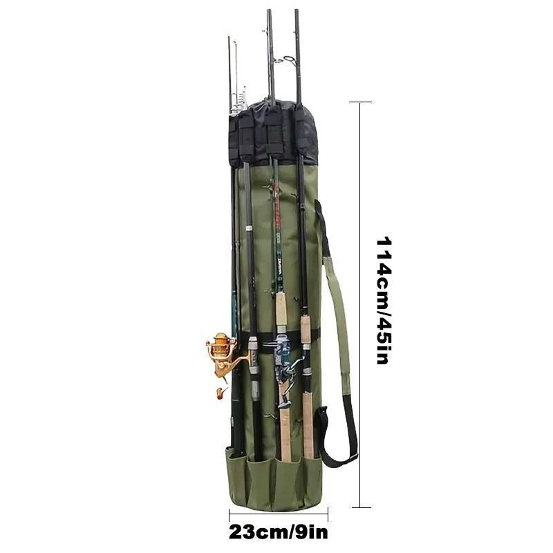 Multi-Function Fishing Pole Bag, Portable Fishing Tool Organizing Bag, Outdoor Fishing Accessory