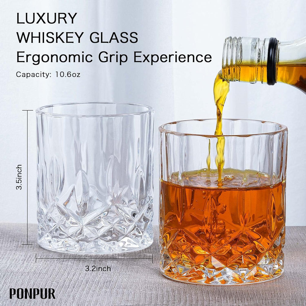 Gifts for Men Dad Stocking Stuffers, Whiskey Decanter Set with 2 Glasses, Unique Cool Dad Birthday Gift from Daughter Son, Best Christmas Retirement Present for Man Father