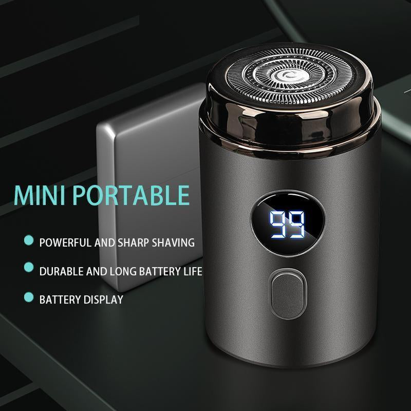 Electric Mini Shaver, Waterproof Portable USB Rechargeable Razor with Lcd Display, Washable Beard Trimmer for Men, Great for Travel and Home Use,Shaver for Women, Shaver for Men,Shaving Products,Barber Equipment