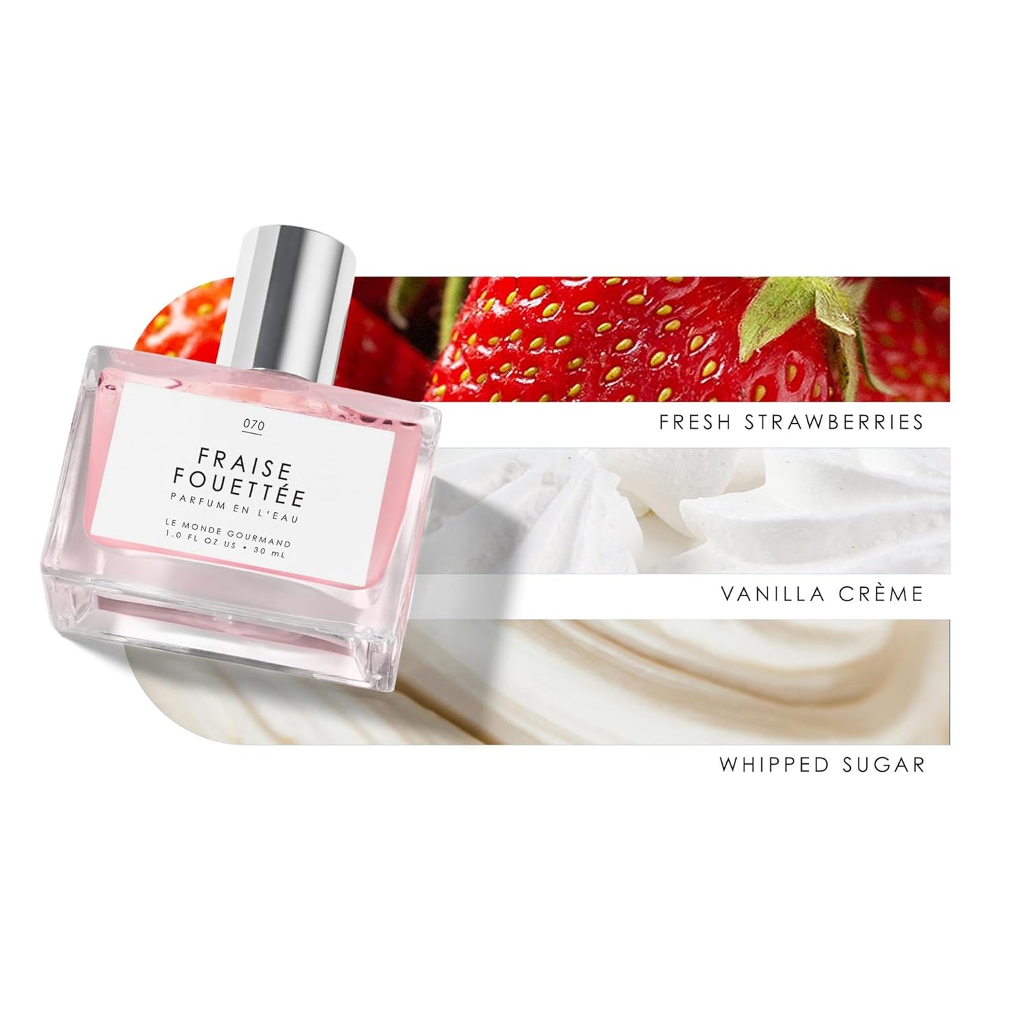 Fraise Fouettée Eau de Parfum |1 Fl Oz Vanilla, Strawberry & Sugar Scented Perfume