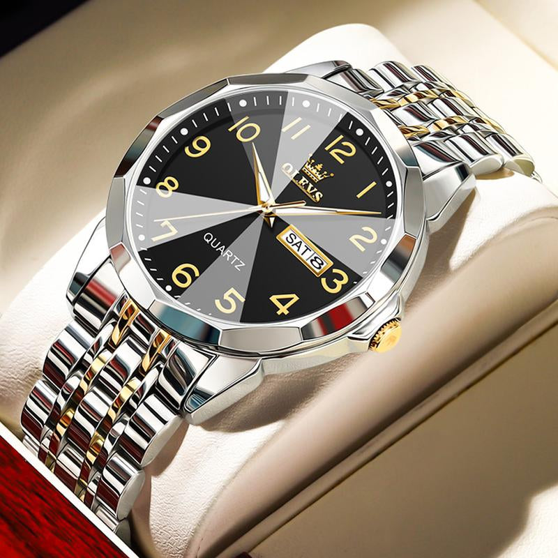 OLEVS Men'S Watches, Quartz Luxury Watches, Luminous Waterproof Chronograph Watches, Men'S Watches S K