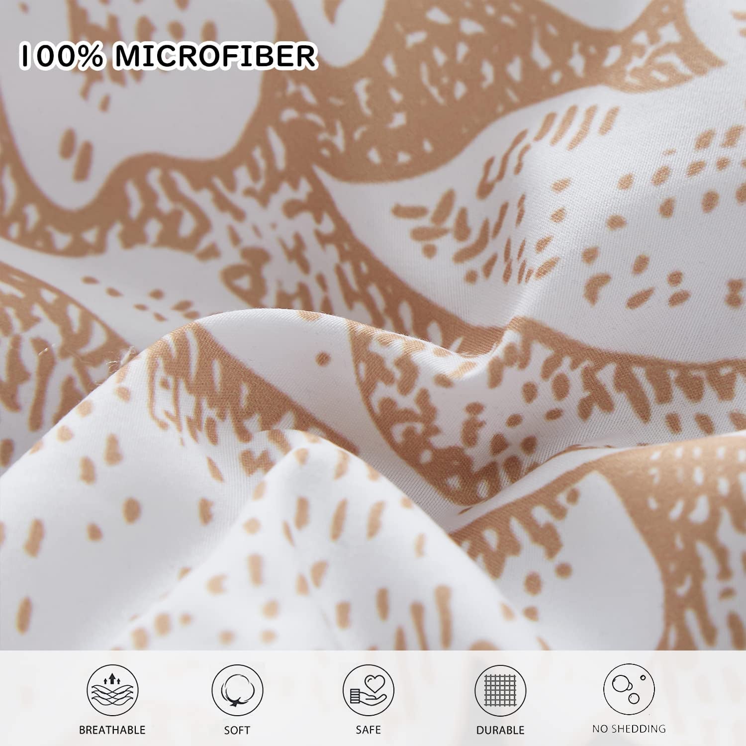 7-Piece Bed in a Bag Comforter Set | Reversible Soft Microfiber Bedding, All-Season Sheet Set