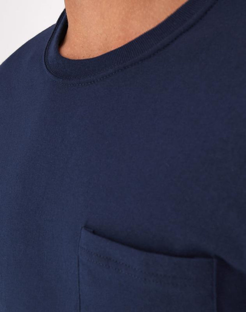 Hanes Men'S Cotton Pocket T-Shirt, Moisture-Wicking with Odor Control, Assorted Solids, 6-Pack
