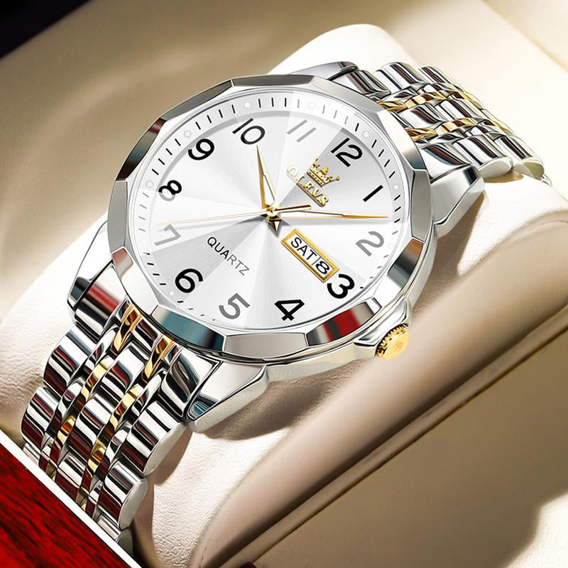 OLEVS Men'S Watches, Quartz Luxury Watches, Luminous Waterproof Chronograph Watches, Men'S Watches S K