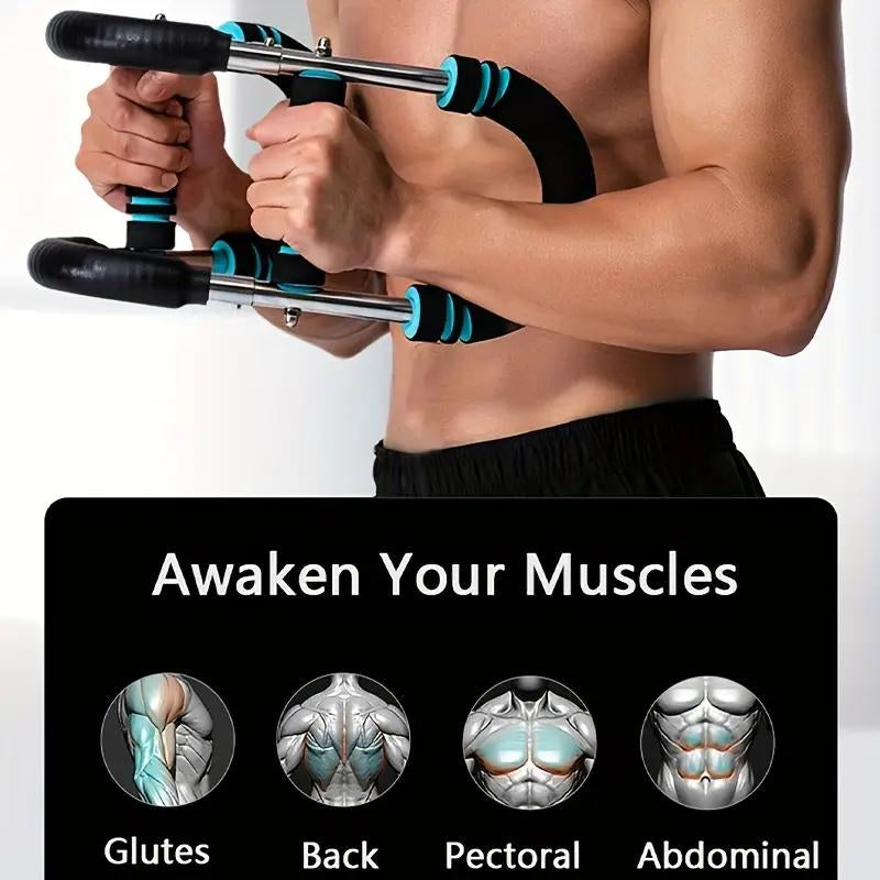 Arm Trainer、Chest Workout Strengthen Chest and Arm Muscles Men'S Fitness Trainer Detachable Portable Spring Resistance Home Fitness Equipment