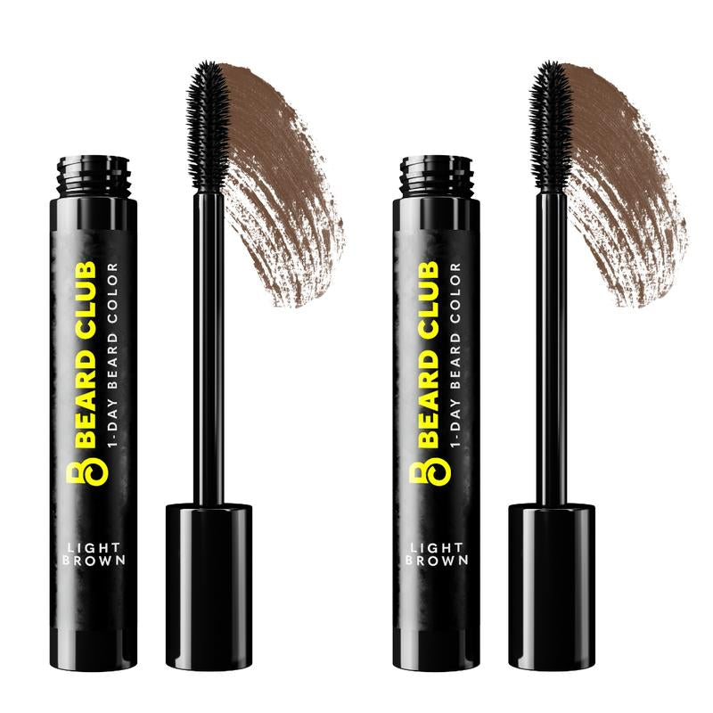 Beard Club One-Day Beard & Eyebrow Color - Available in Four Colors and Four Sizes - Temporary Color for Beard and Eyebrows, Covers Greys, Fills in Patches, and Enhances Volume - 30 Applications per Tube