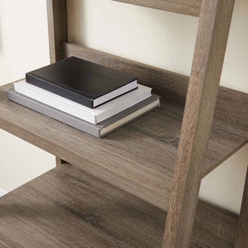 Eiland Ladder Bookcase | Modern 5-Tier Leaning Storage Shelf