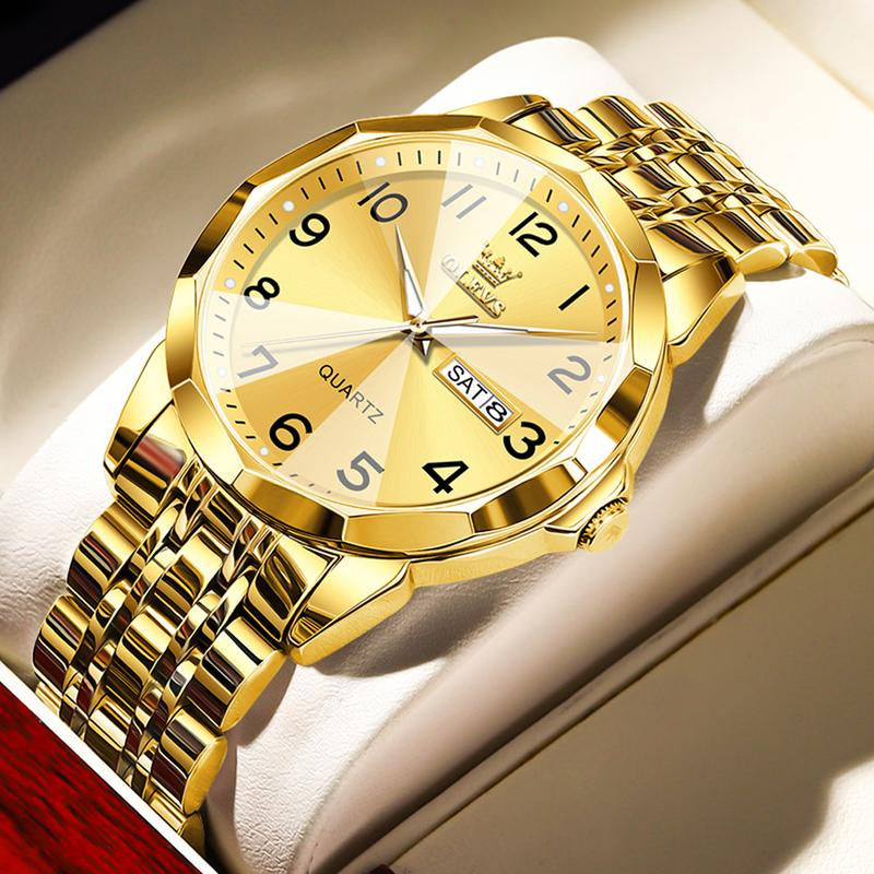 OLEVS Men'S Watches, Quartz Luxury Watches, Luminous Waterproof Chronograph Watches, Men'S Watches S K