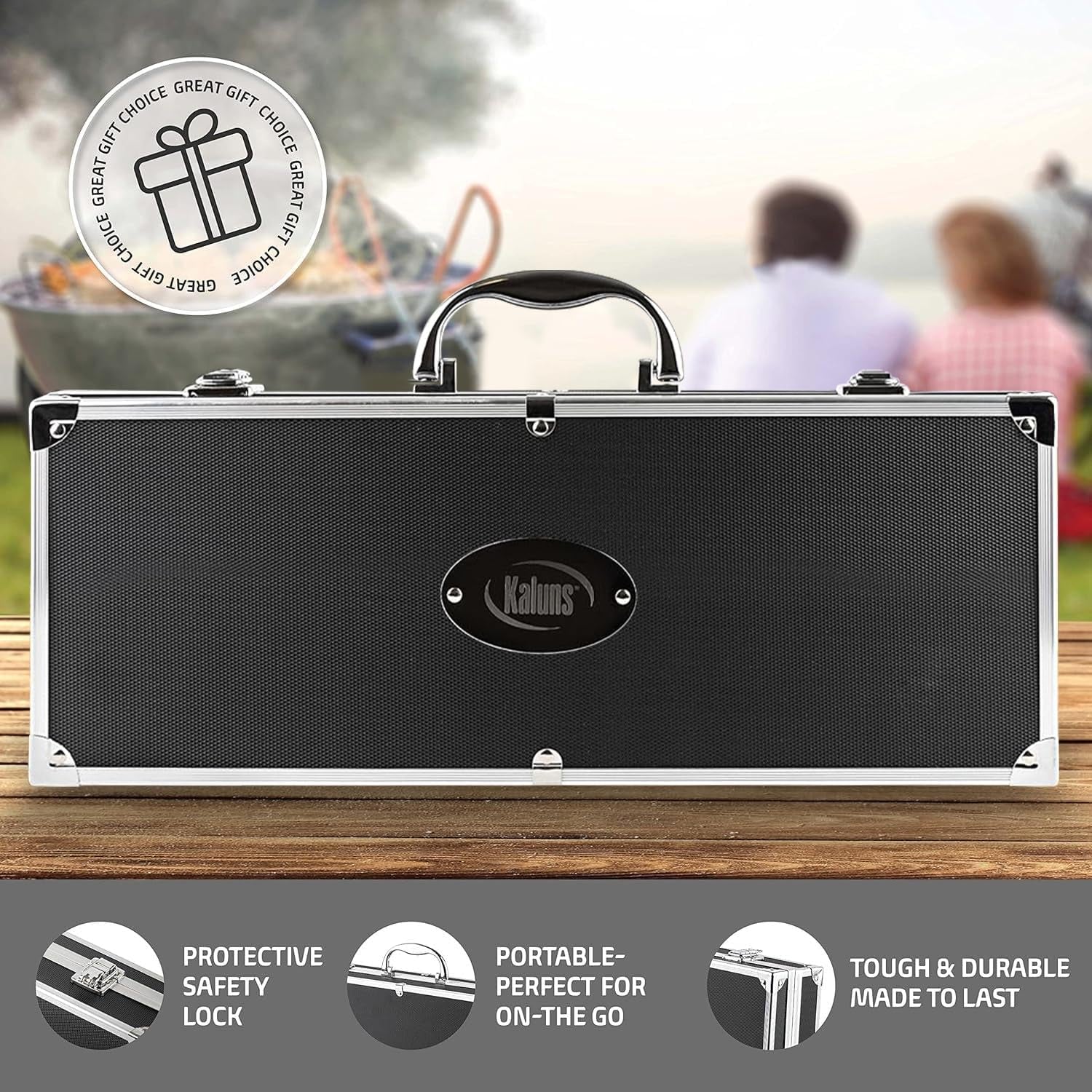 Heavy-Duty Stainless Steel BBQ Grill Tool Set | Grilling Accessories & Gifts for Men, Dad, Christmas, Birthday