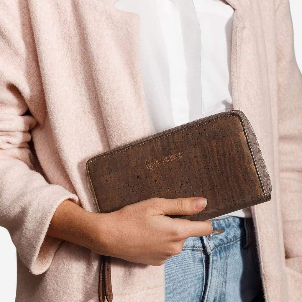 Women’s Long Cork Wallet | Eco-Friendly Slim Design