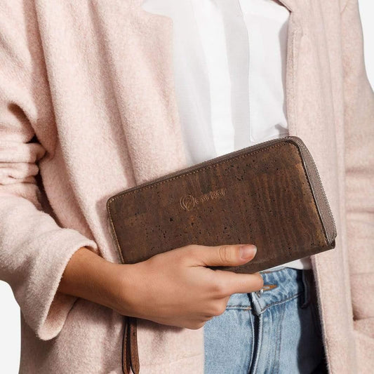 Women’s Long Cork Wallet | Eco-Friendly Slim Design