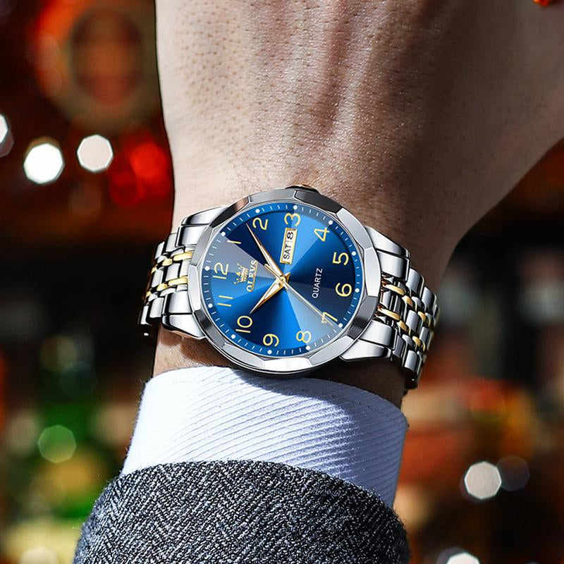 OLEVS Men'S Watches, Quartz Luxury Watches, Luminous Waterproof Chronograph Watches, Men'S Watches S K