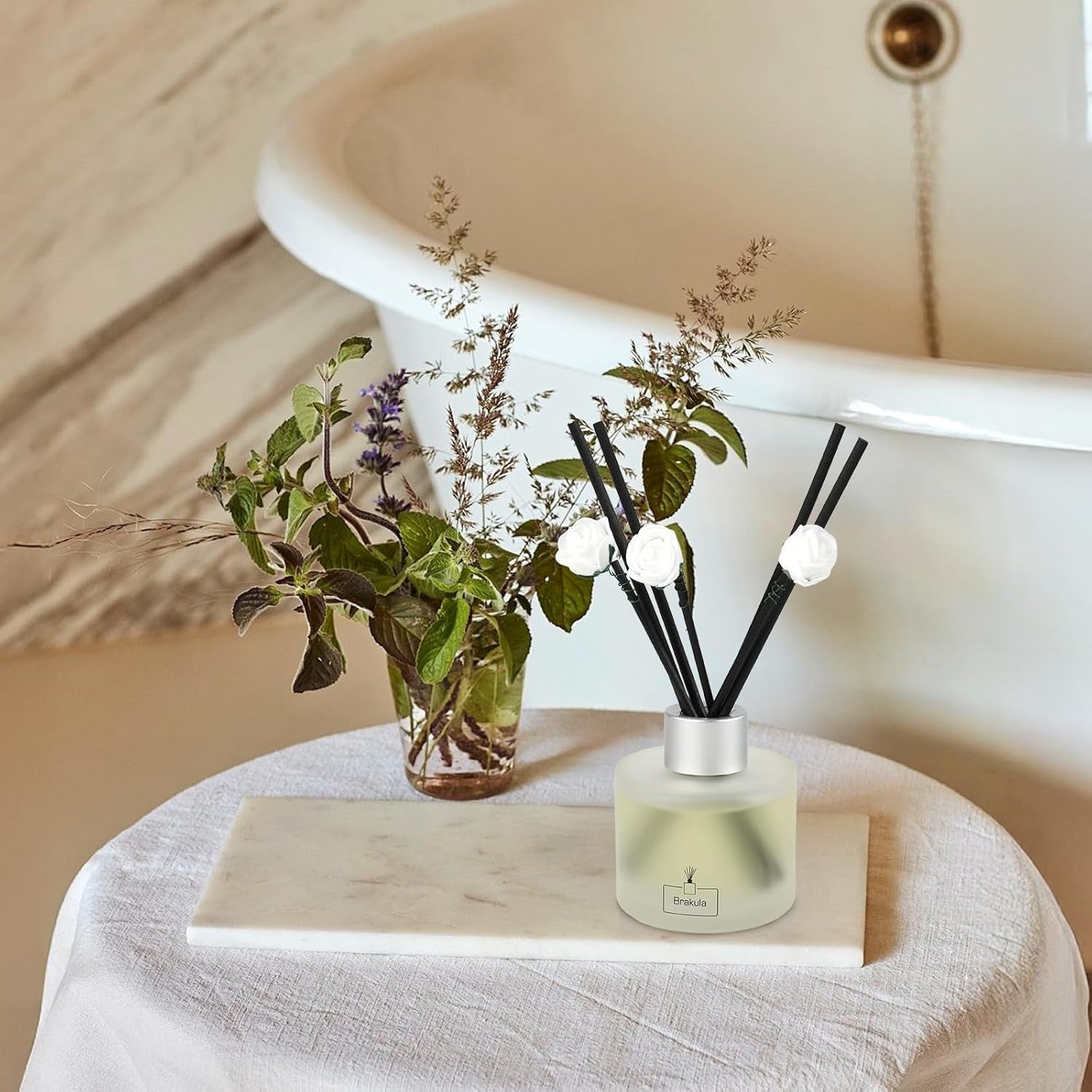 2-Pack Reed Diffuser Set | 6.76 Fl Oz Home & Bathroom Fragrance with 14 Sticks