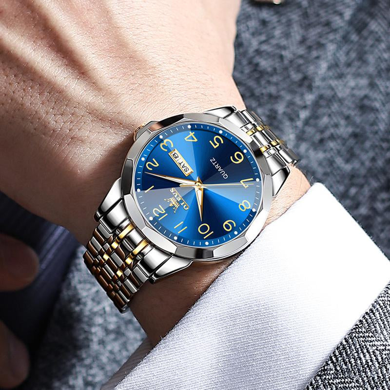 OLEVS Men'S Watches, Quartz Luxury Watches, Luminous Waterproof Chronograph Watches, Men'S Watches S K