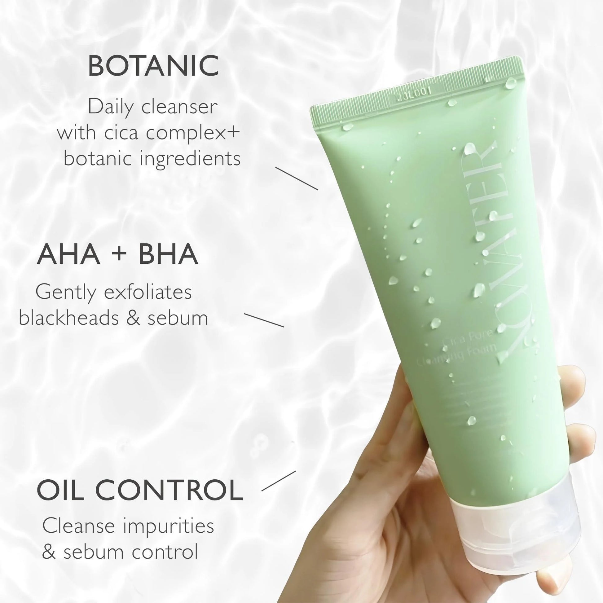Cica Daily Pore Cleansing Foam – Sebum Control + Hydration (4.05 fl oz)