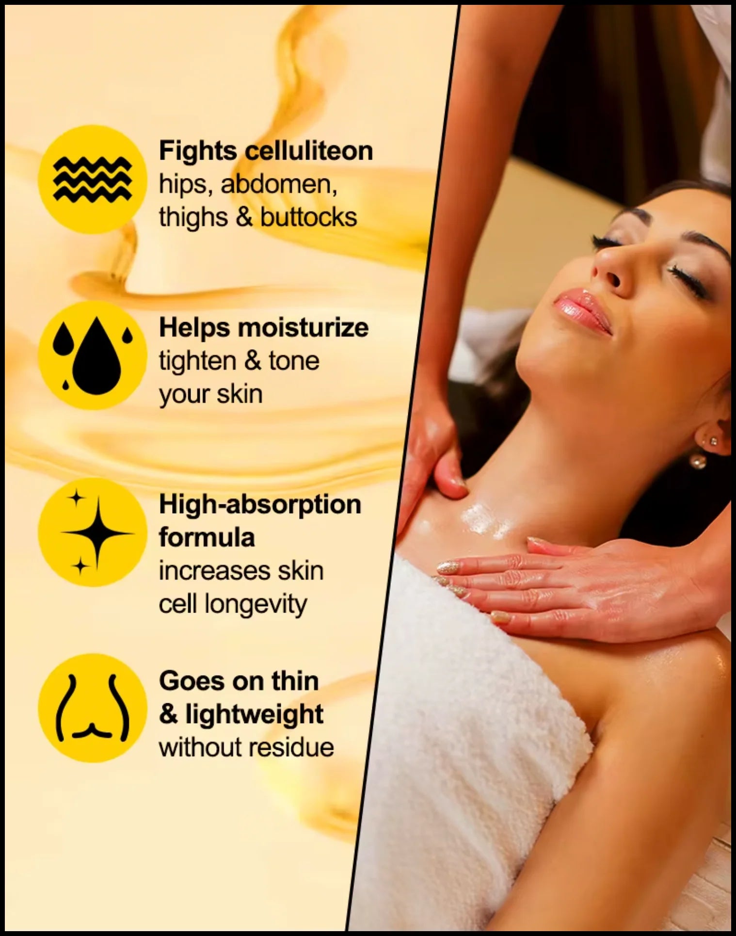 Firming Anti-Cellulite Body Oil with Collagen – 8 Fl Oz